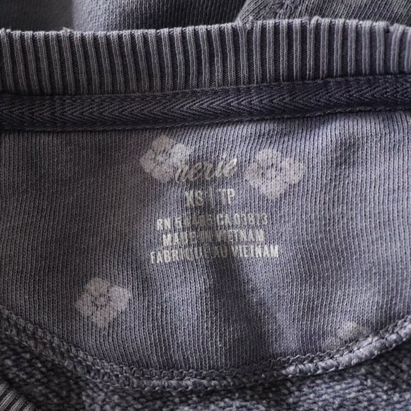 Aerie Women's XS Blue Floral Oversized Crewneck Stretch Pullover Raglan Sweater - Picture 10 of 13